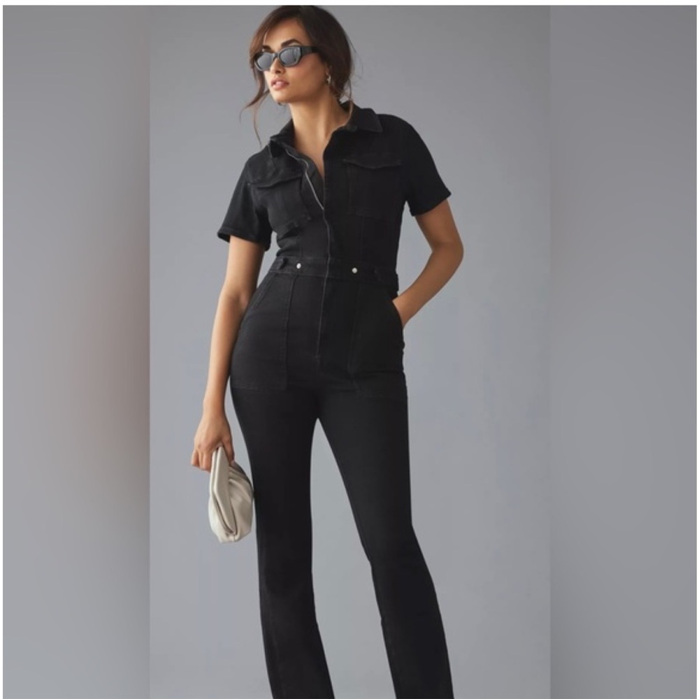 NWT Good America Fit for Success Black Jumpsuit